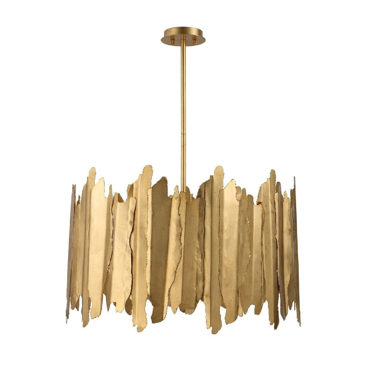 Gold Sheets 8-Light Pendant Lamp | Uttermost Golden Gate - www.oroa.com