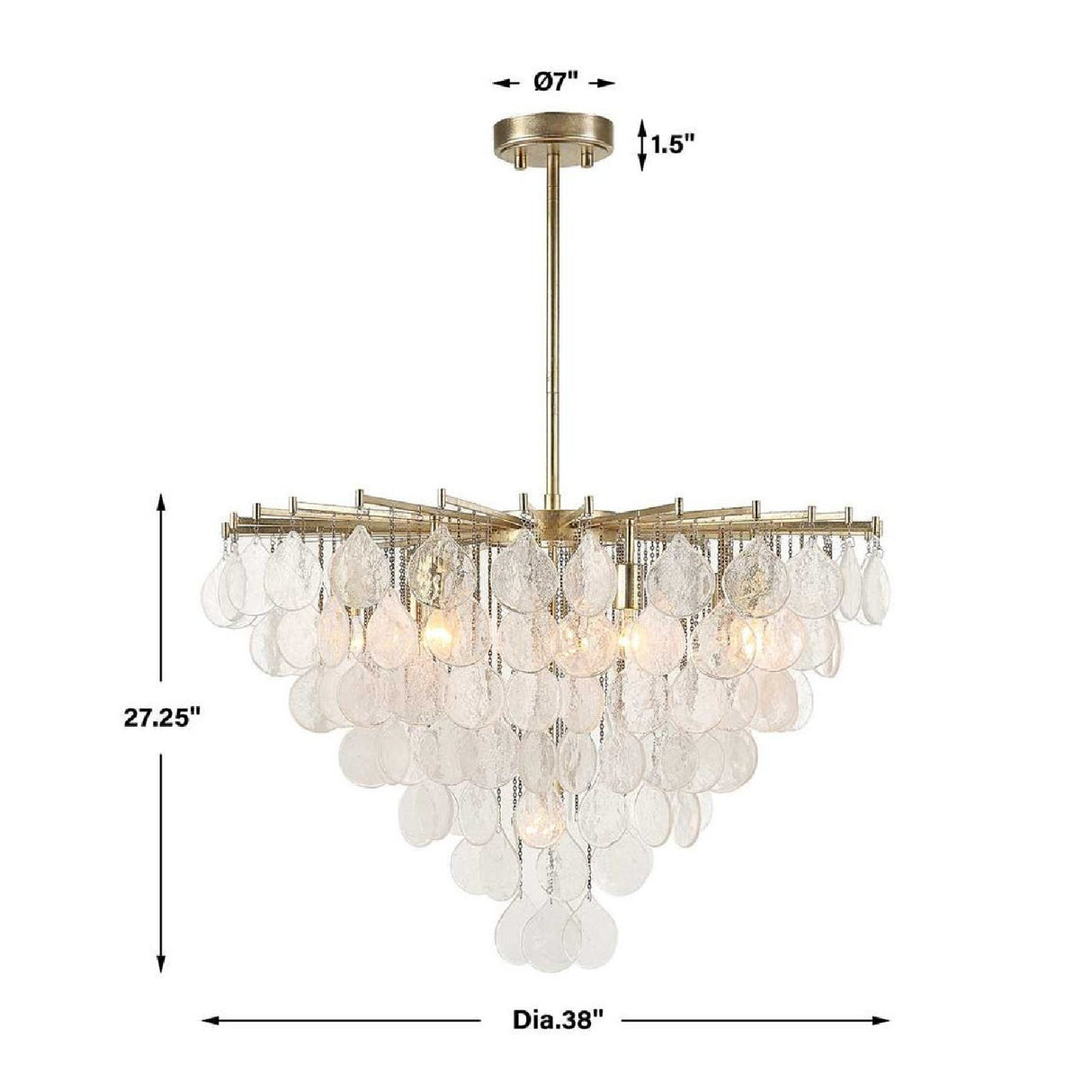 Teardrop-Shaped Glass Pendant Lamp | Uttermost Goccia - www.oroa.com