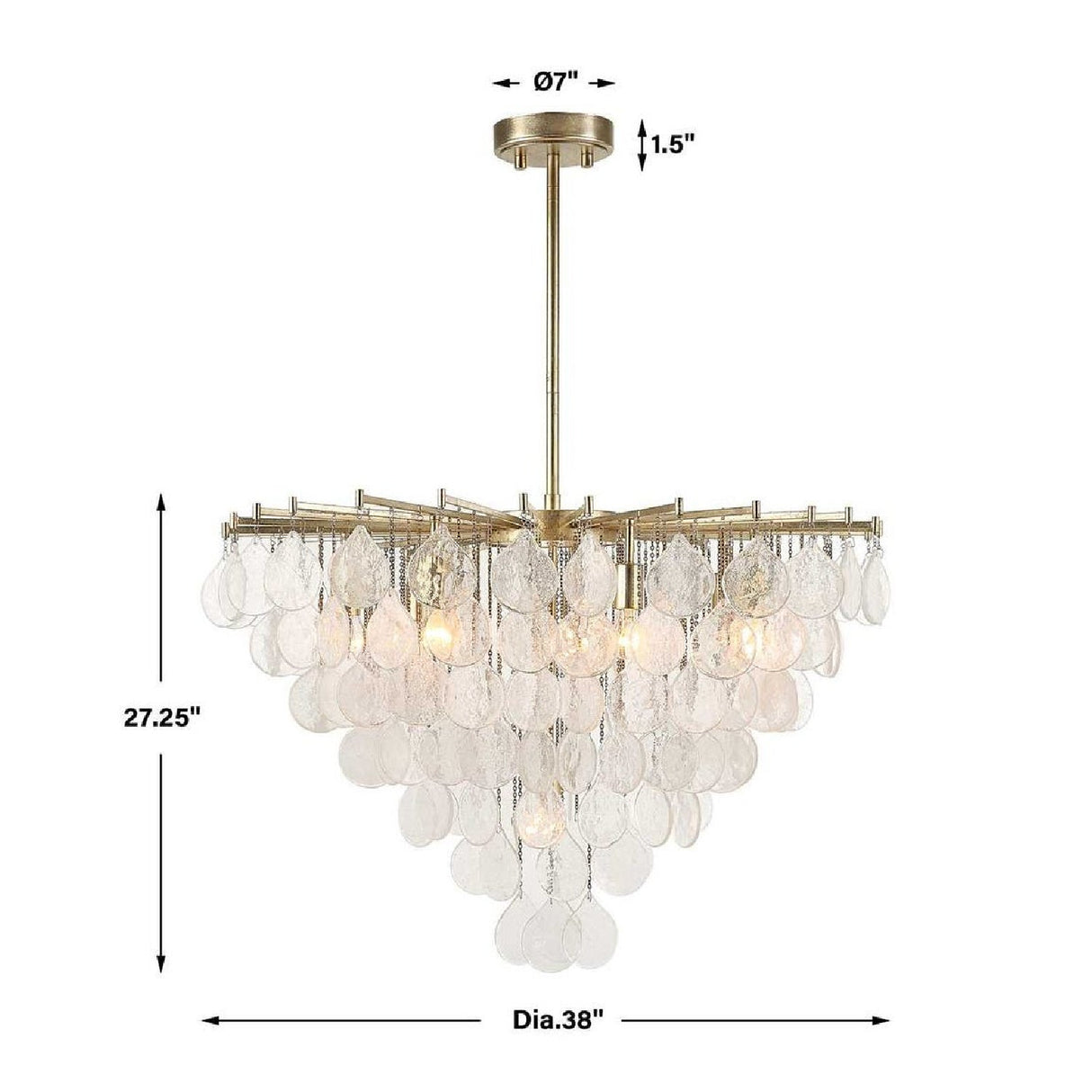 Teardrop-Shaped Glass Pendant Lamp | Uttermost Goccia - www.oroa.com