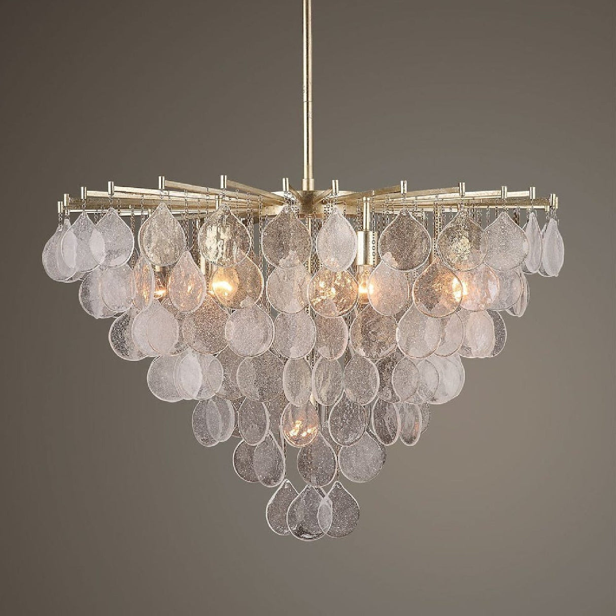 Teardrop-Shaped Glass Pendant Lamp | Uttermost Goccia - www.oroa.com