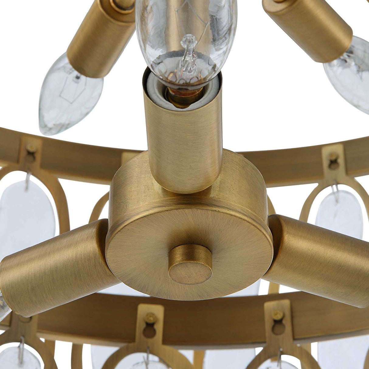 Modern European furniture - Tiered Seeded Glass 9-Light Chandelier - www.oroa.com