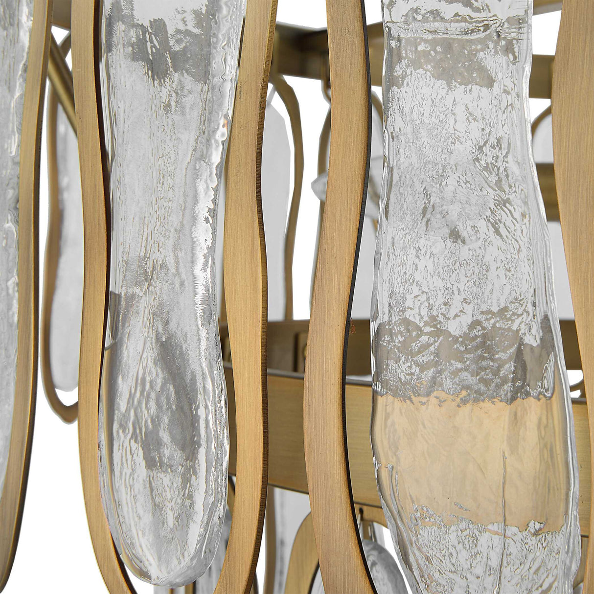 Tiered Seeded Glass 9-Light Chandelier | Uttermost Aurelie