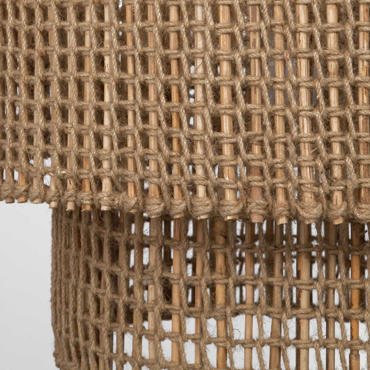 Modern European furniture - Two-Tier Woven Jute Pendant Lamp - www.oroa.com