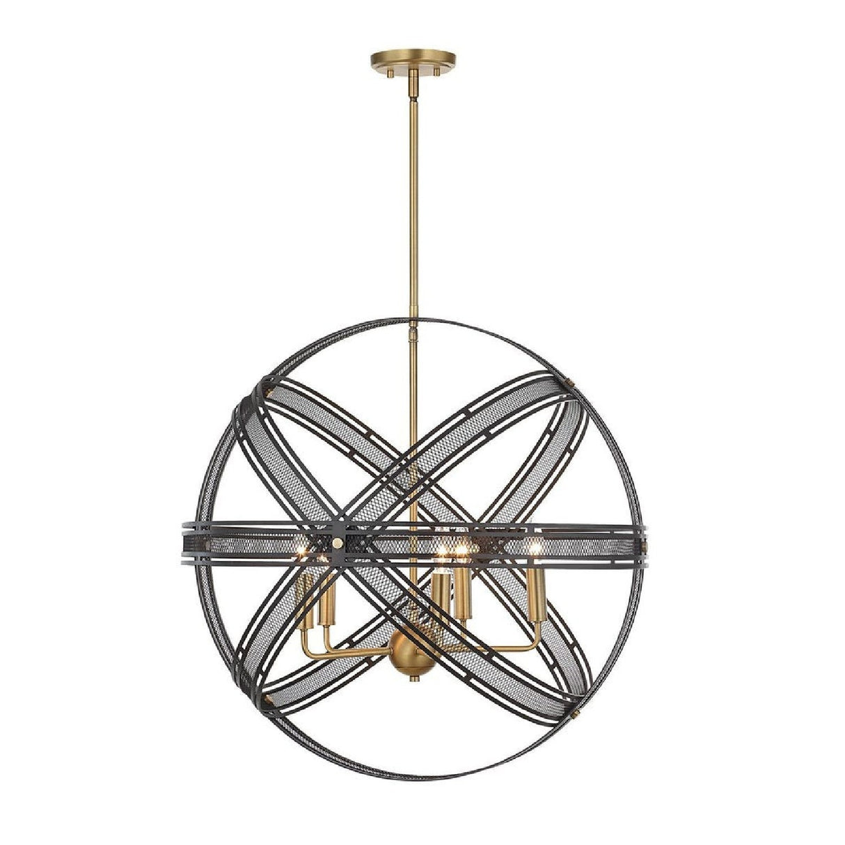 Bronze Band Sphere Pendant Lamp | Uttermost Spherical - www.oroa.com