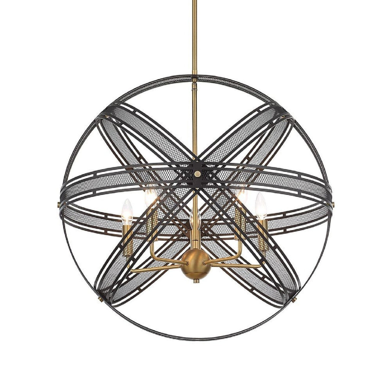 Bronze Band Sphere Pendant Lamp | Uttermost Spherical - www.oroa.com