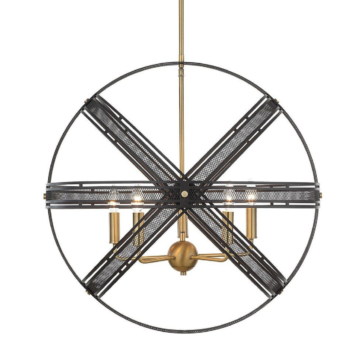 Bronze Band Sphere Pendant Lamp | Uttermost Spherical - www.oroa.com