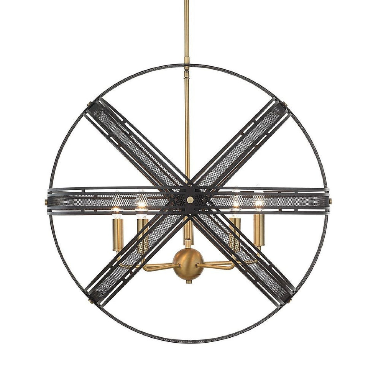 Bronze Band Sphere Pendant Lamp | Uttermost Spherical - www.oroa.com