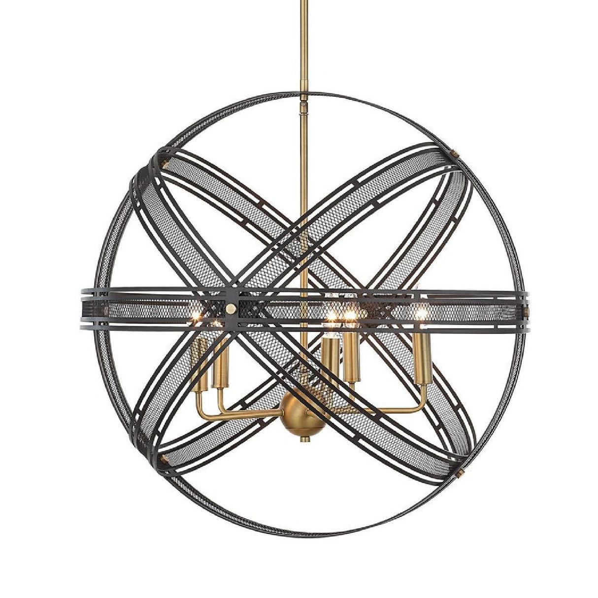 Bronze Band Sphere Pendant Lamp | Uttermost Spherical - www.oroa.com