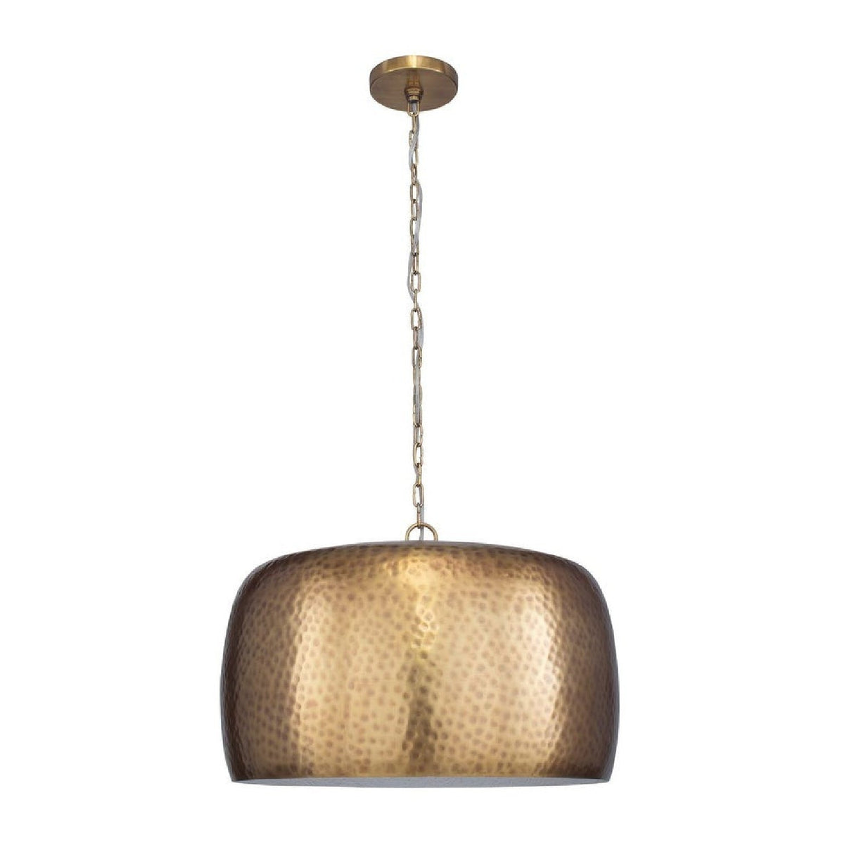 Hammered Metal Dome Pendant Lamp | Uttermost Lemont - www.oroa.com