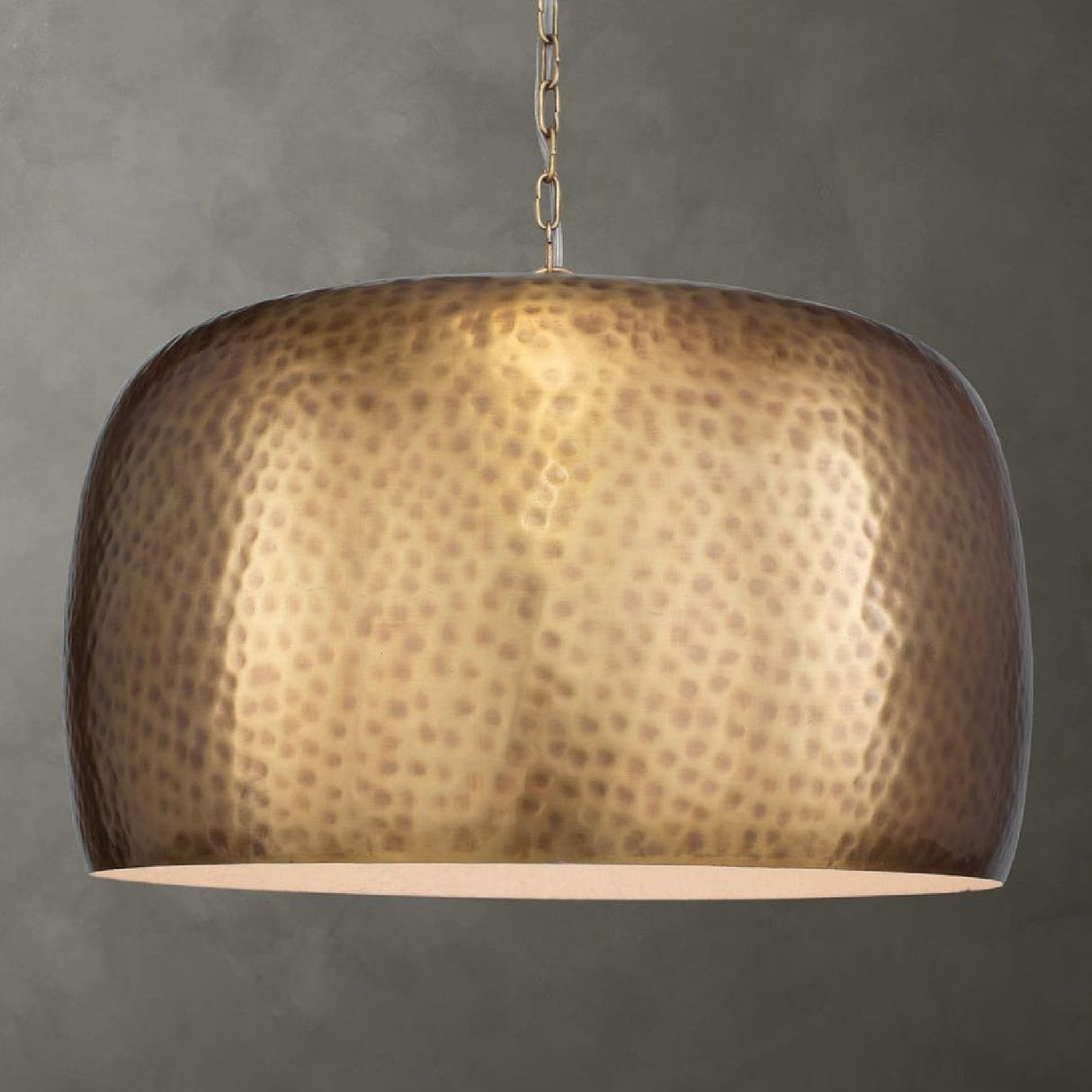 Hammered Metal Dome Pendant Lamp | Uttermost Lemont - www.oroa.com