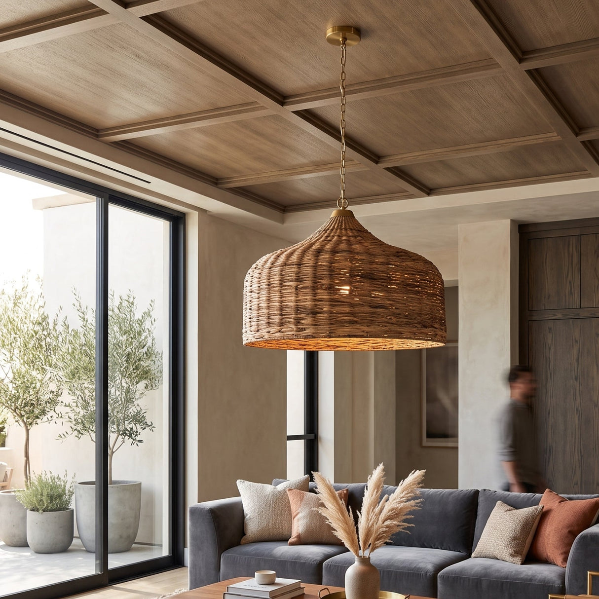 Natural Woven Seagrass Pendant Lamp | Uttermost Tauranga - www.oroa.com