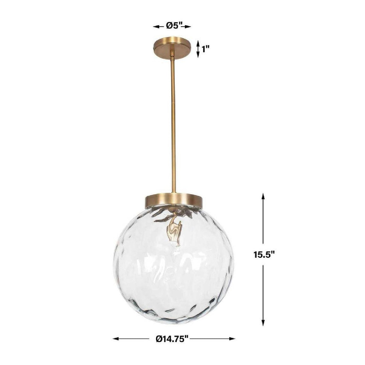 Modern European furniture - Watered Glass Sphere Pendant Lamp - www.oroa.com