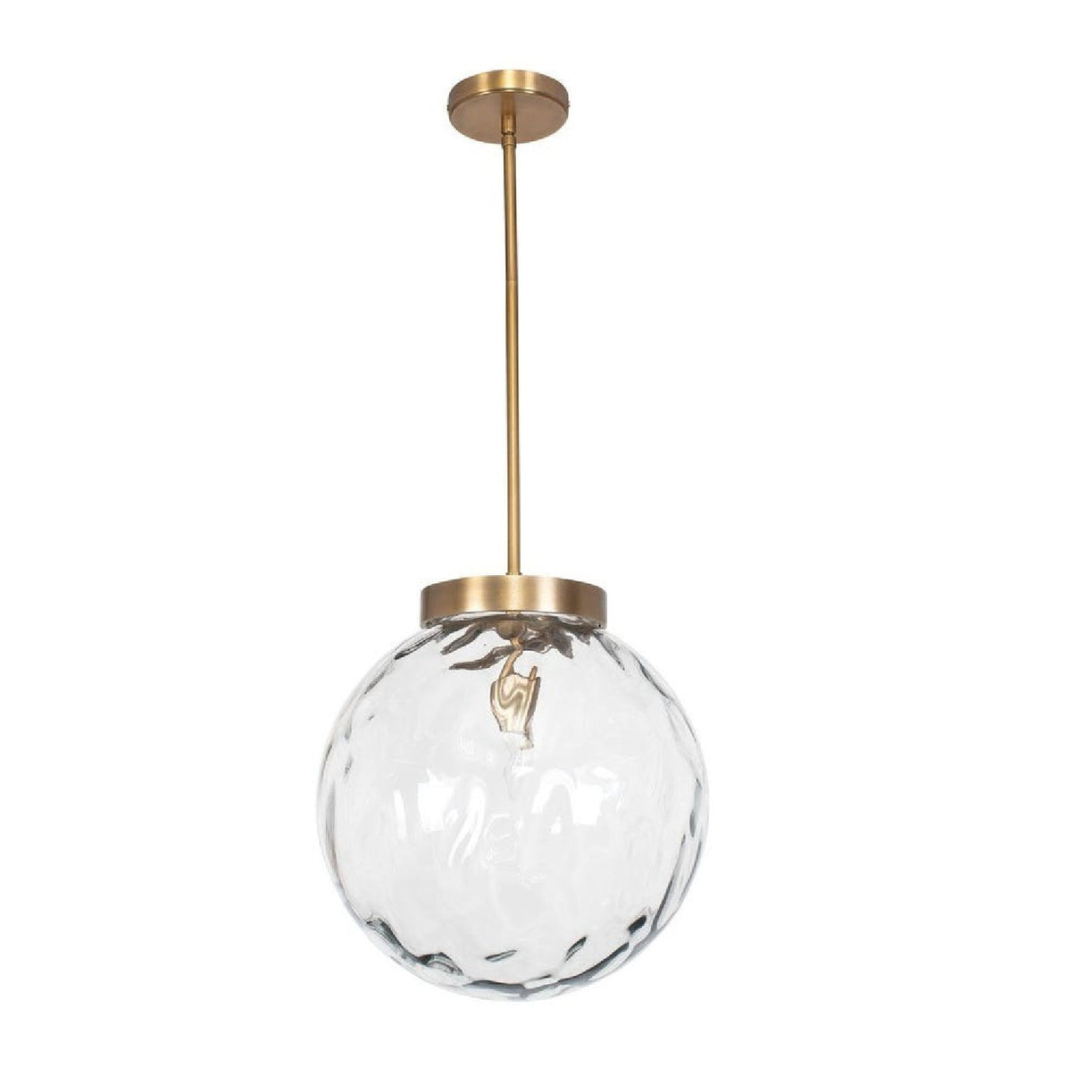 Modern European furniture - Watered Glass Sphere Pendant Lamp - www.oroa.com