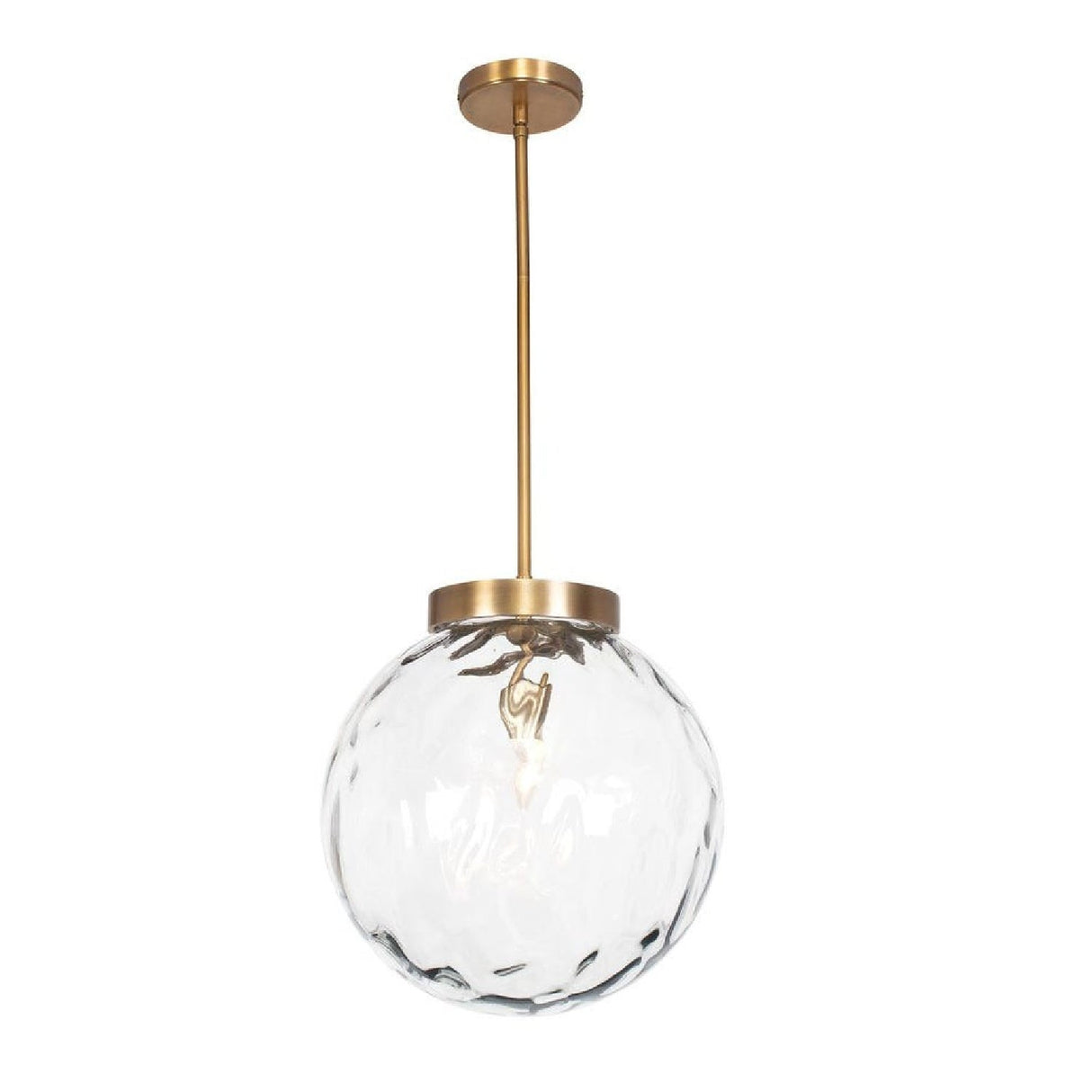 Modern European furniture - Watered Glass Sphere Pendant Lamp - www.oroa.com