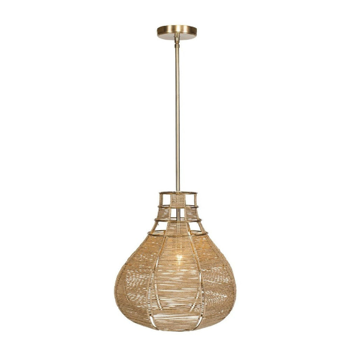 Modern European furniture - Natural Rope Pendant Lamp - www.oroa.com