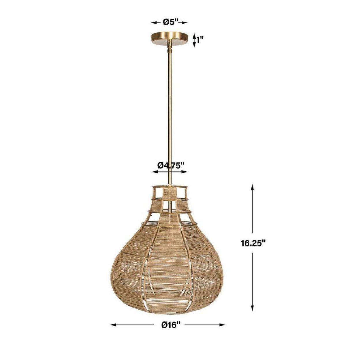 Modern European furniture - Natural Rope Pendant Lamp - www.oroa.com