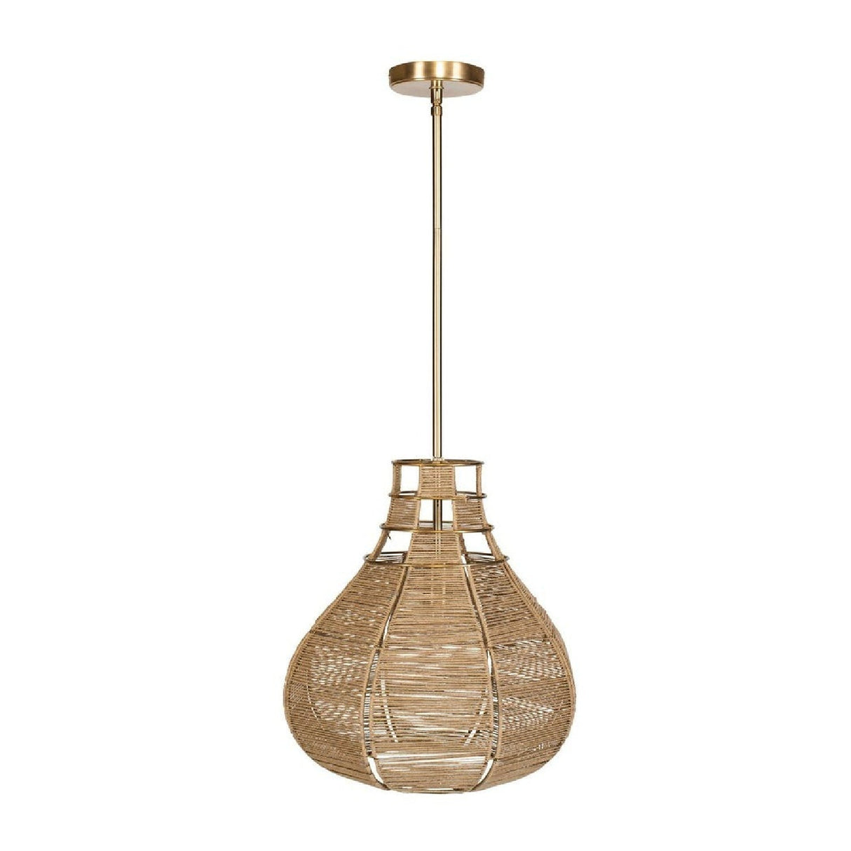 Modern European furniture - Natural Rope Pendant Lamp - www.oroa.com