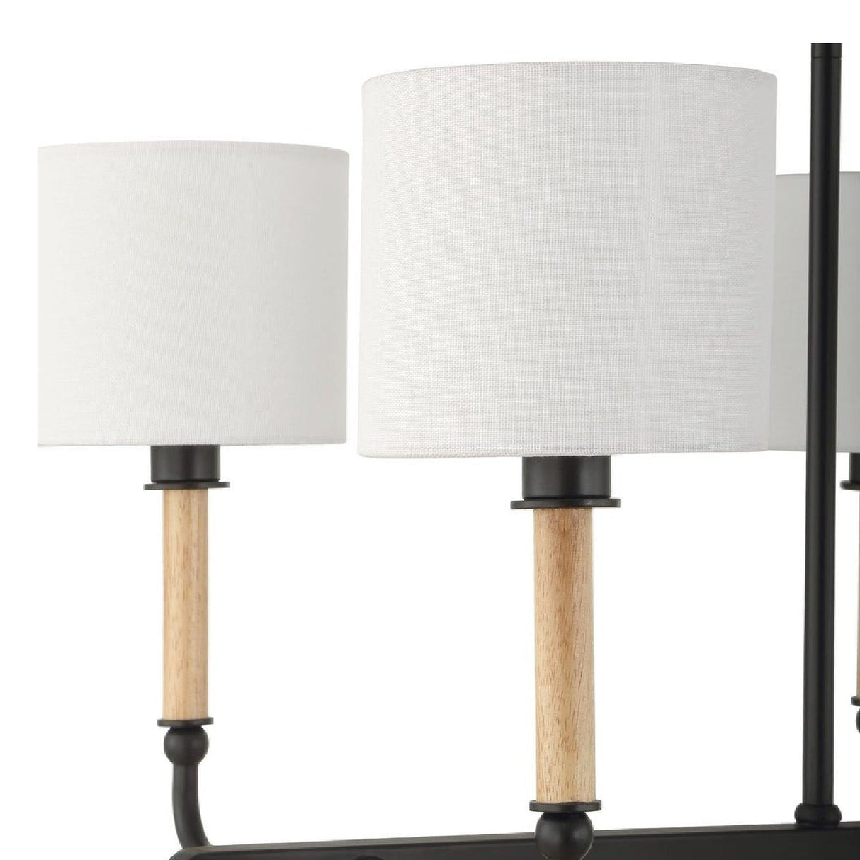 Modern European furniture - White Linen 8-Light Chandelier - www.oroa.com