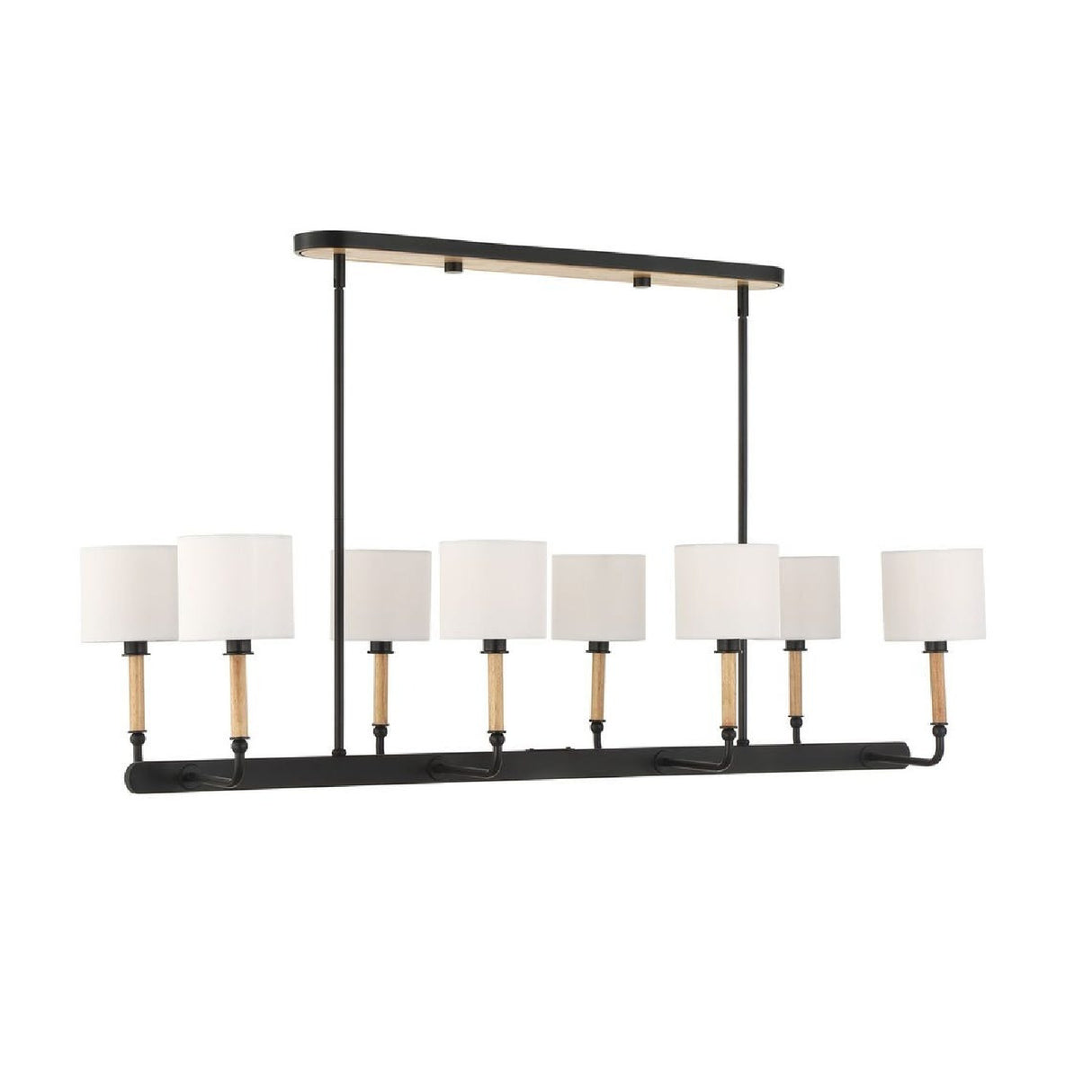 White Linen 8-Light Chandelier | Uttermost Franconia