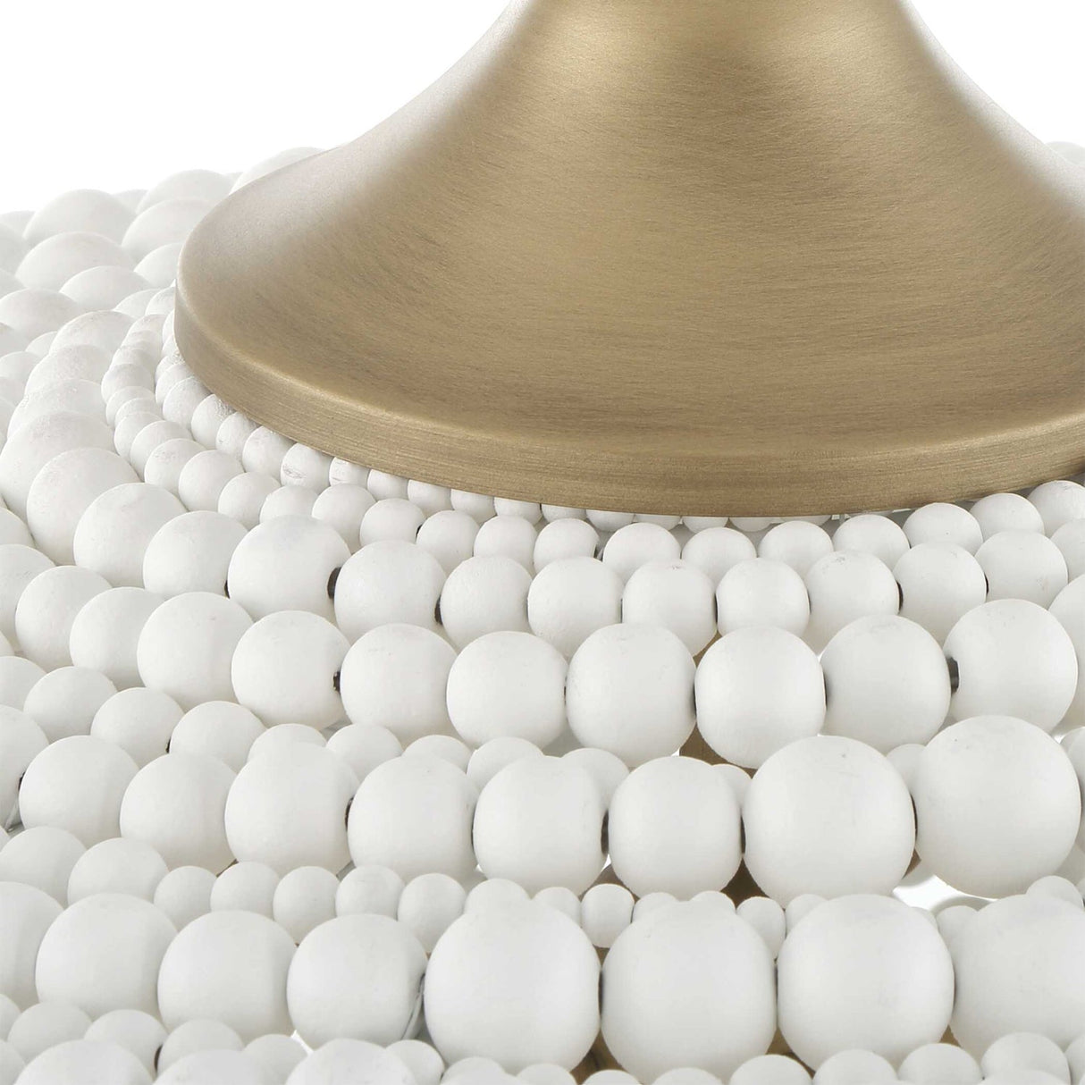 Modern European furniture - White Wooden Beads Pendant Lamp - www.oroa.com