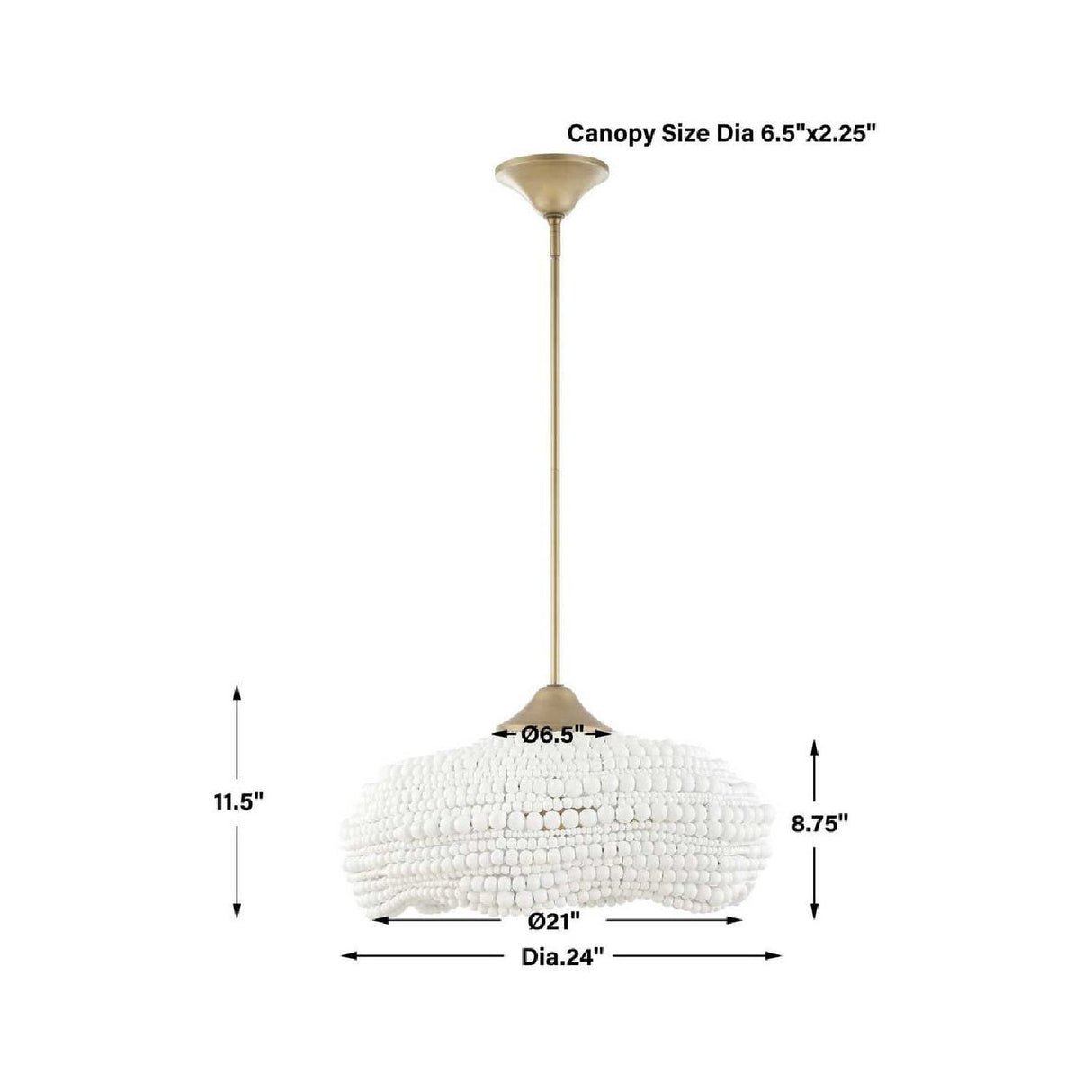 Modern European furniture - White Wooden Beads Pendant Lamp - www.oroa.com