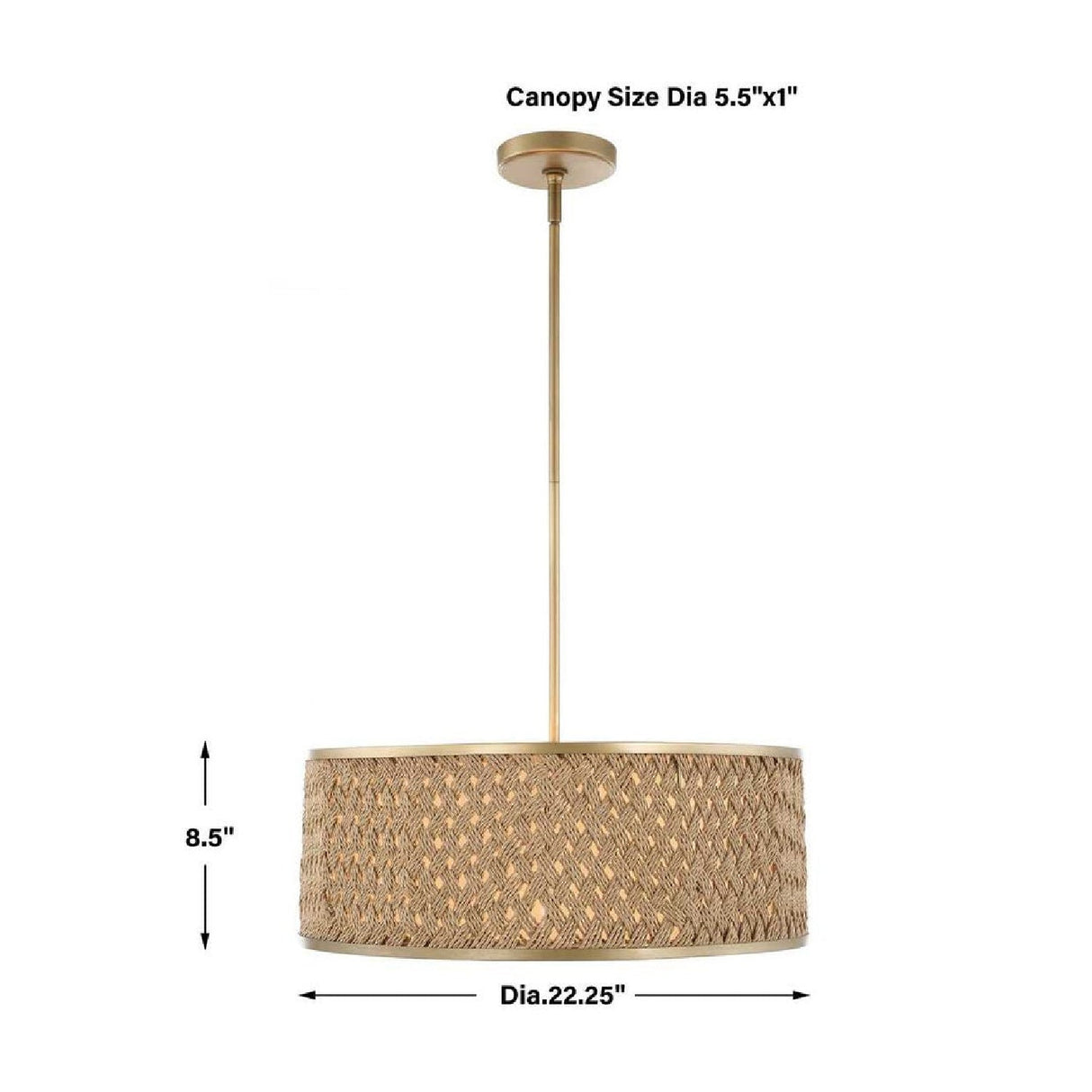 Modern European furniture - Woven Rattan 4-Light Pendant Lamp - www.oroa.com
