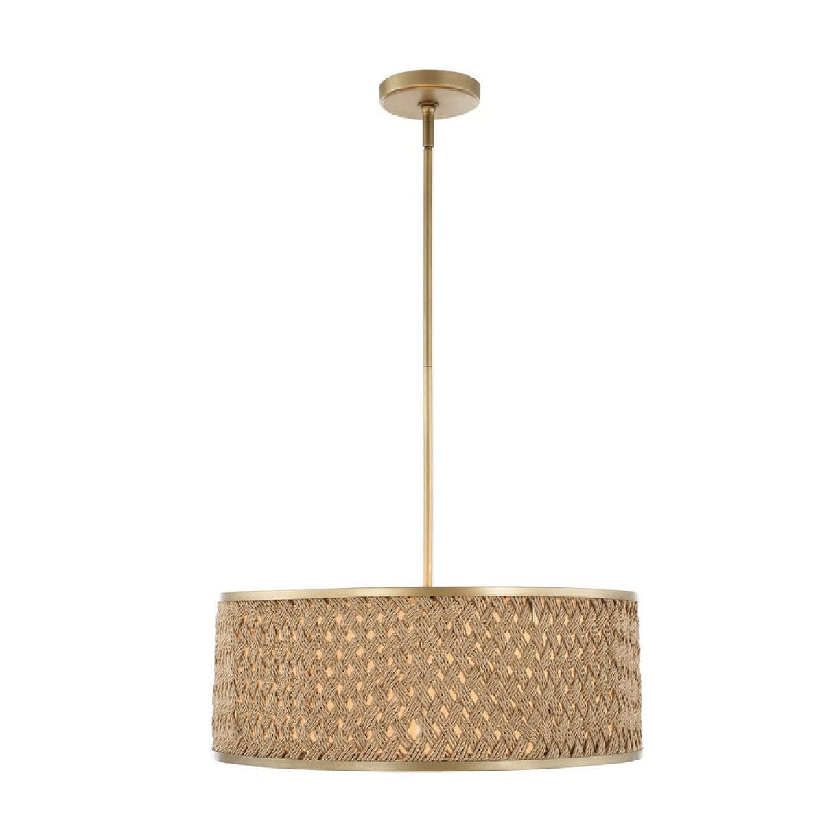 Modern European furniture - Woven Rattan 4-Light Pendant Lamp - www.oroa.com