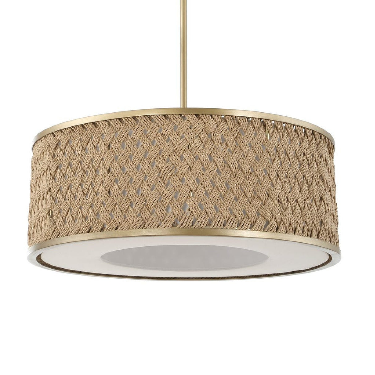 Woven Rattan 4-Light Pendant Lamp | Uttermost Pinchot