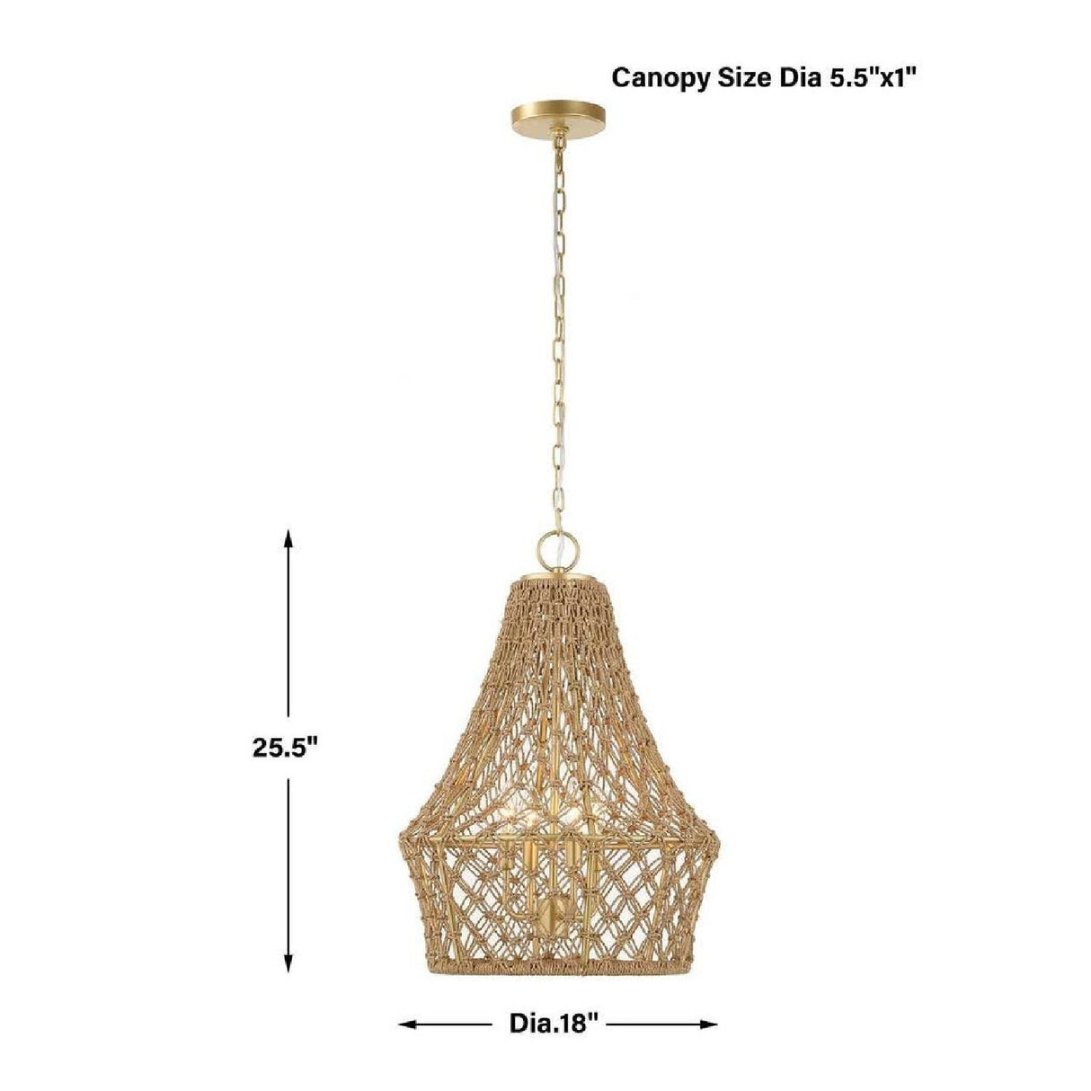 Modern European furniture - Knotted Beige Rope Pendant Lamp - www.oroa.com