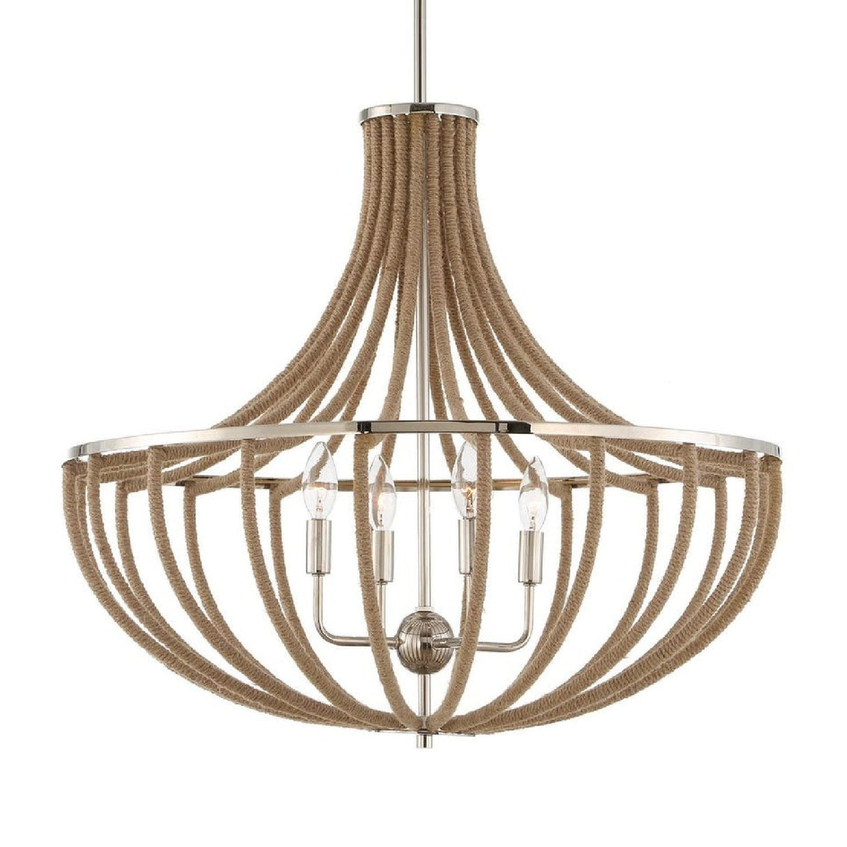 Twisted Rope Wrapped Pendant Lamp | Uttermost Lovelock - www.oroa.com