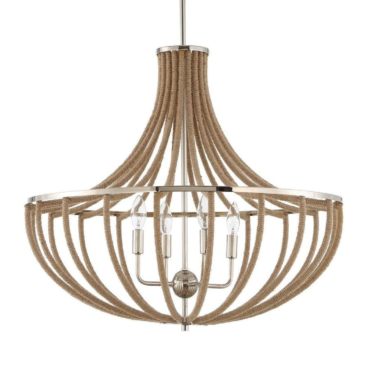 Twisted Rope Wrapped Pendant Lamp | Uttermost Lovelock - www.oroa.com