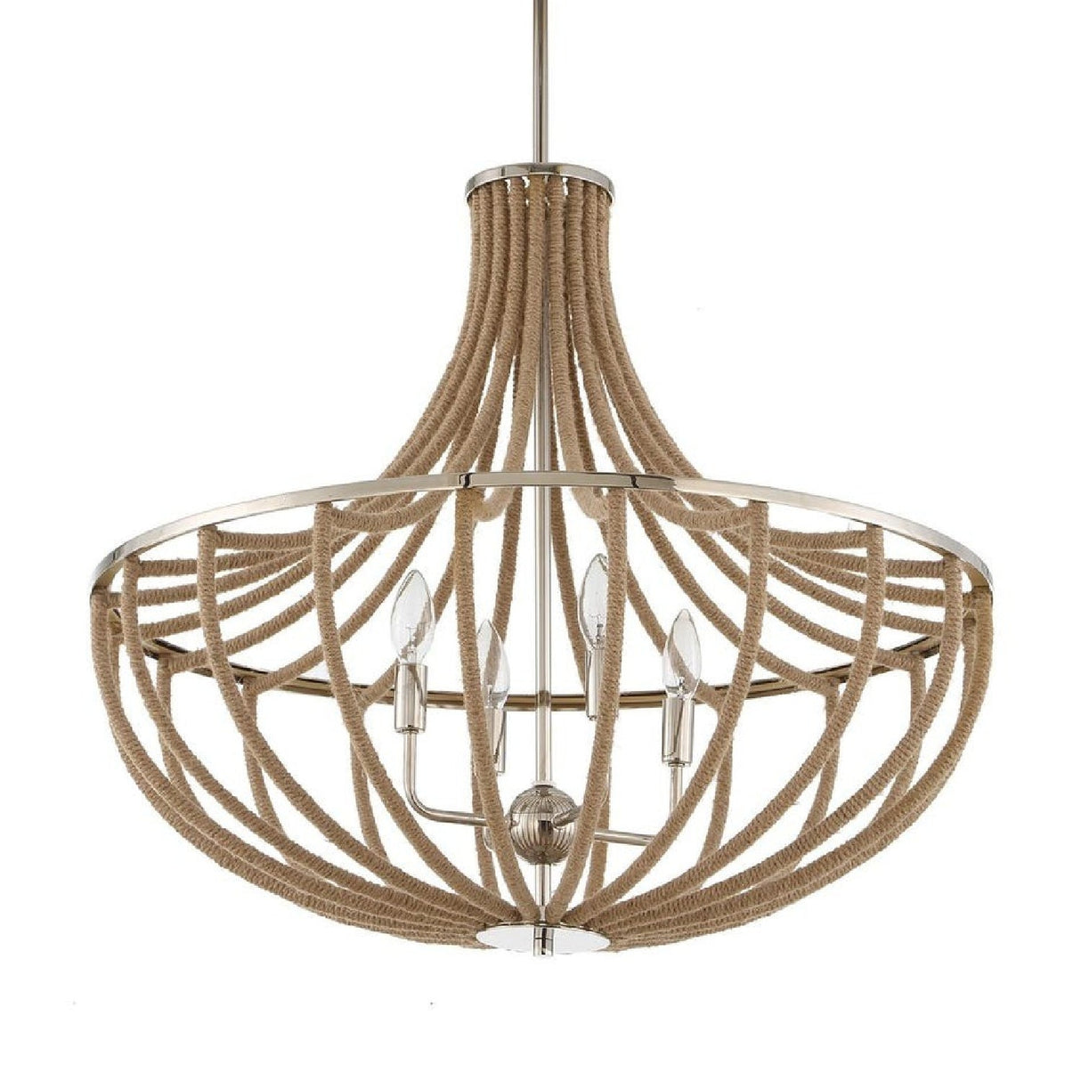Twisted Rope Wrapped Pendant Lamp | Uttermost Lovelock - www.oroa.com