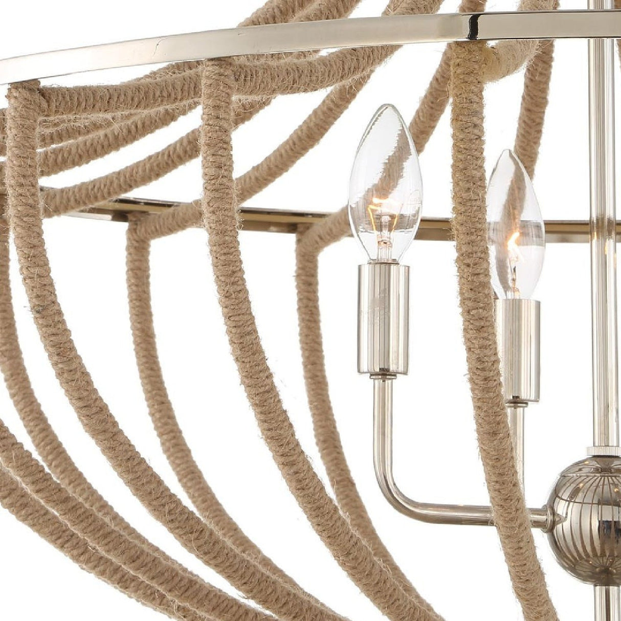Twisted Rope Wrapped Pendant Lamp | Uttermost Lovelock - www.oroa.com