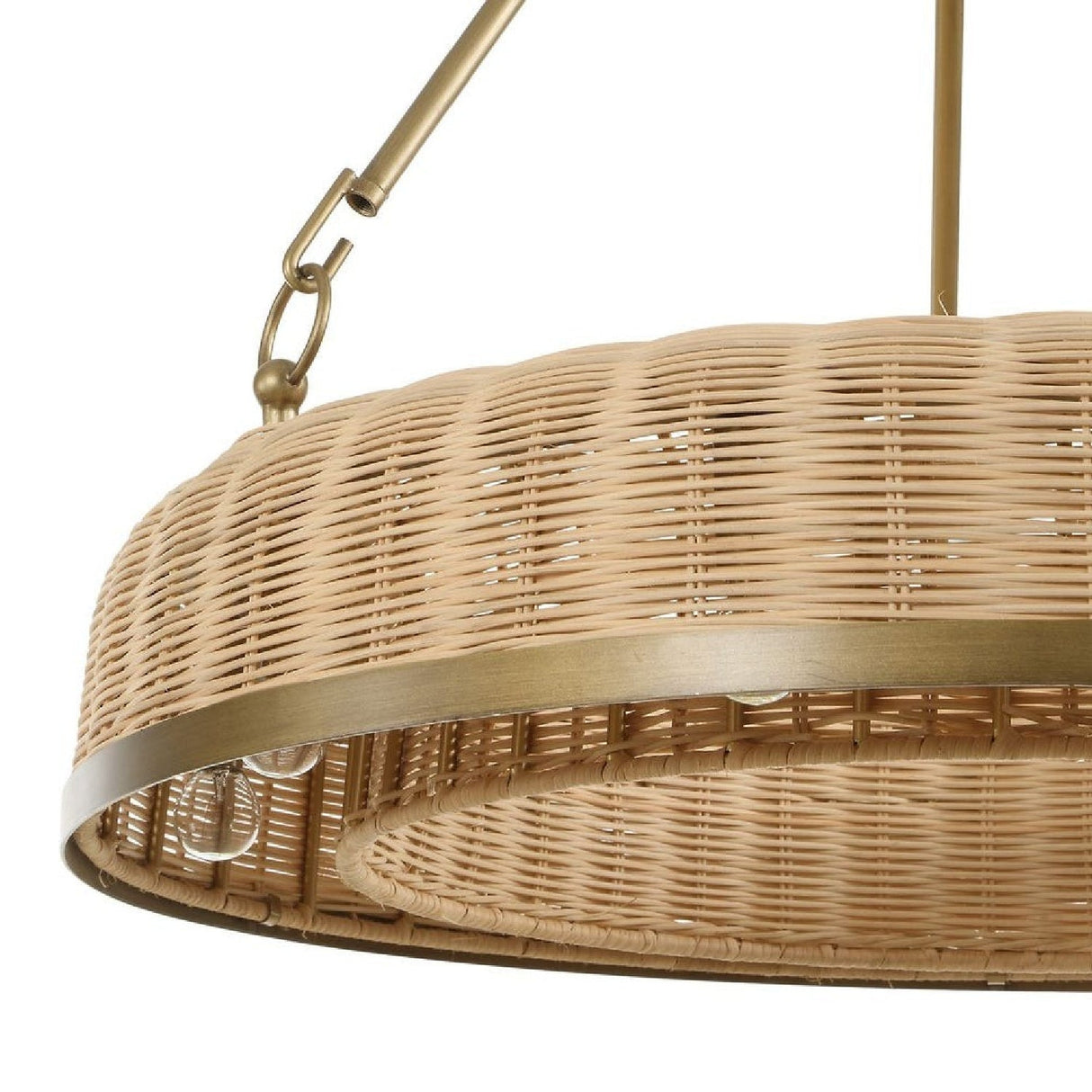 Woven Cane 9-Light Pendant Lamp | Uttermost Ladakh - www.oroa.com