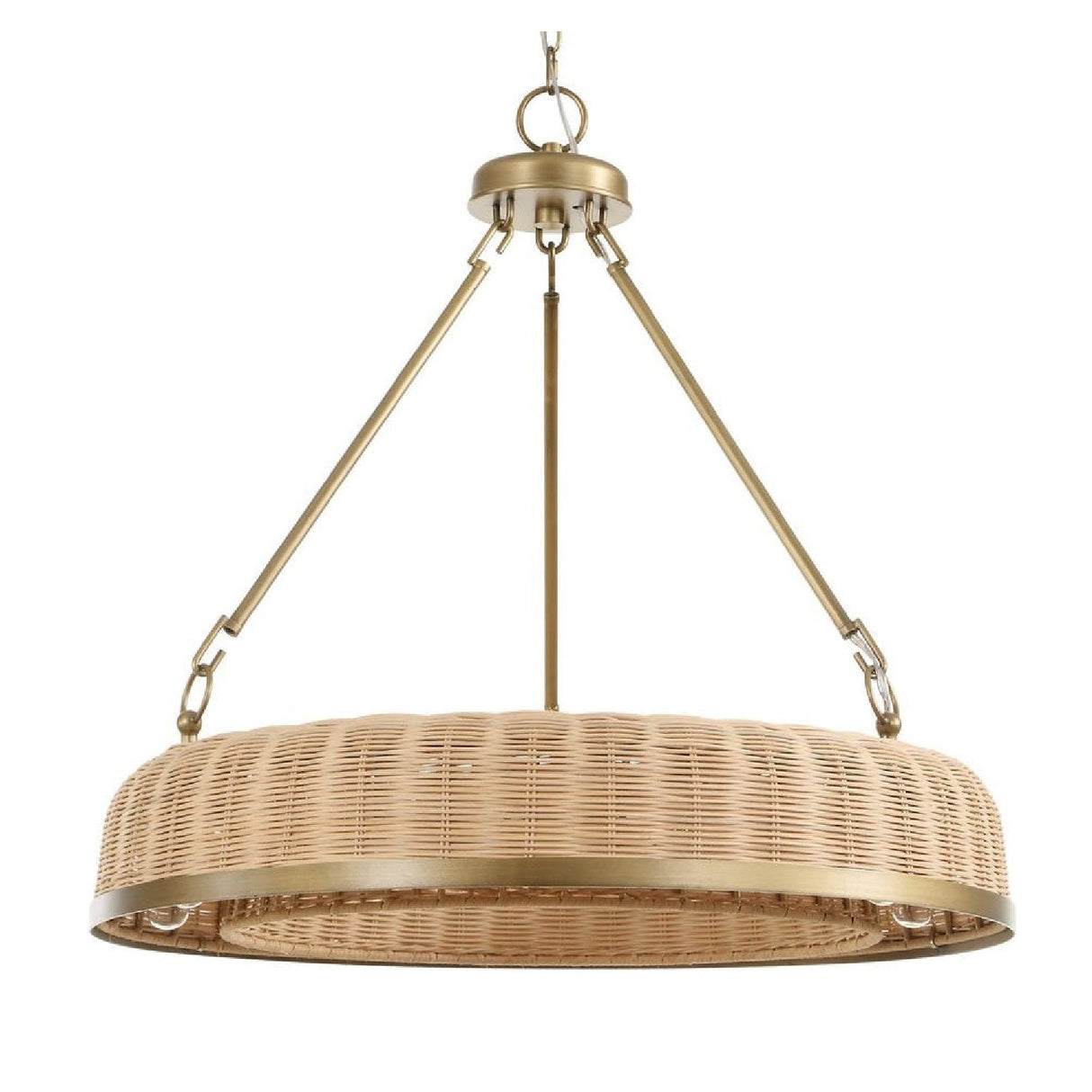 Woven Cane 9-Light Pendant Lamp | Uttermost Ladakh - www.oroa.com