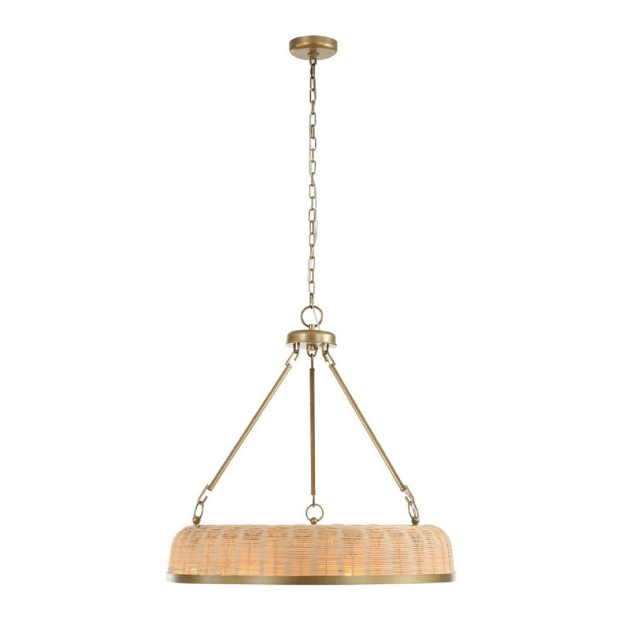 Woven Cane 9-Light Pendant Lamp | Uttermost Ladakh - www.oroa.com