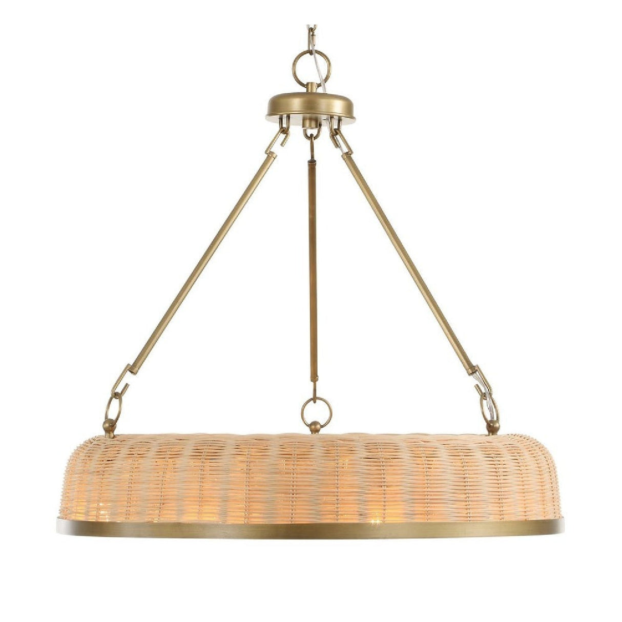 Woven Cane 9-Light Pendant Lamp | Uttermost Ladakh - www.oroa.com
