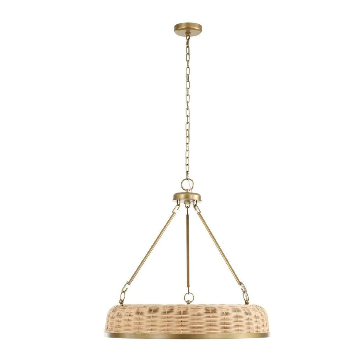 Woven Cane 9-Light Pendant Lamp | Uttermost Ladakh - www.oroa.com