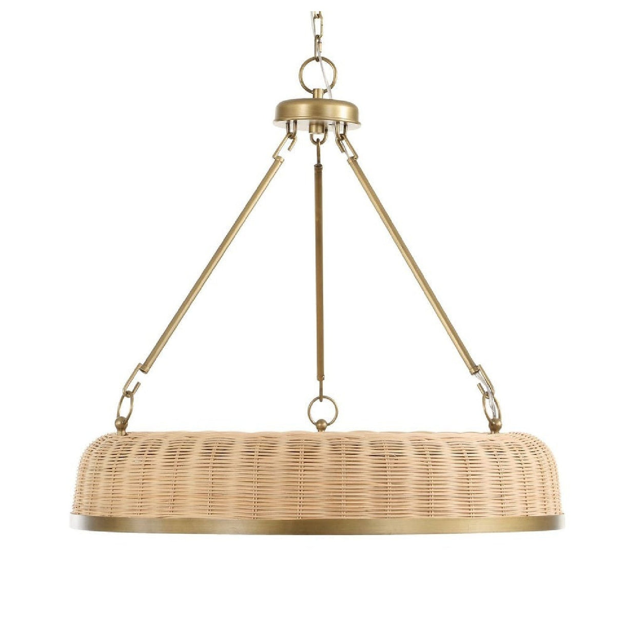 Woven Cane 9-Light Pendant Lamp | Uttermost Ladakh - www.oroa.com