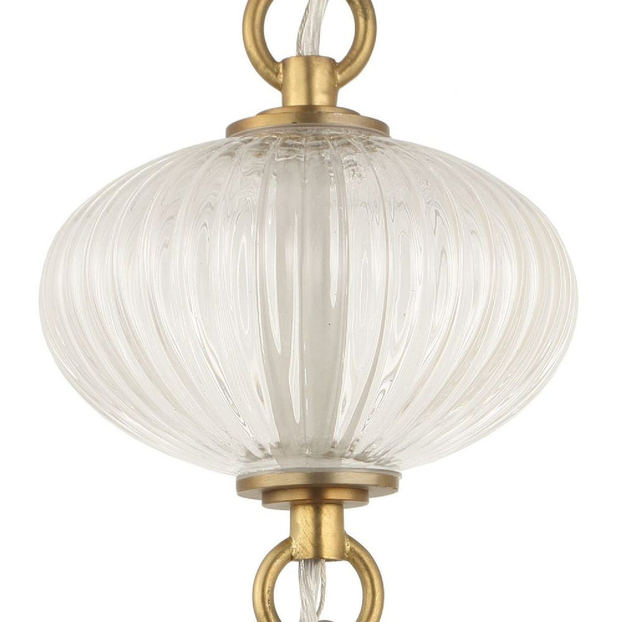Melon-Shaped Glass Pendant Lamp | Uttermost Bellaire - www.oroa.com