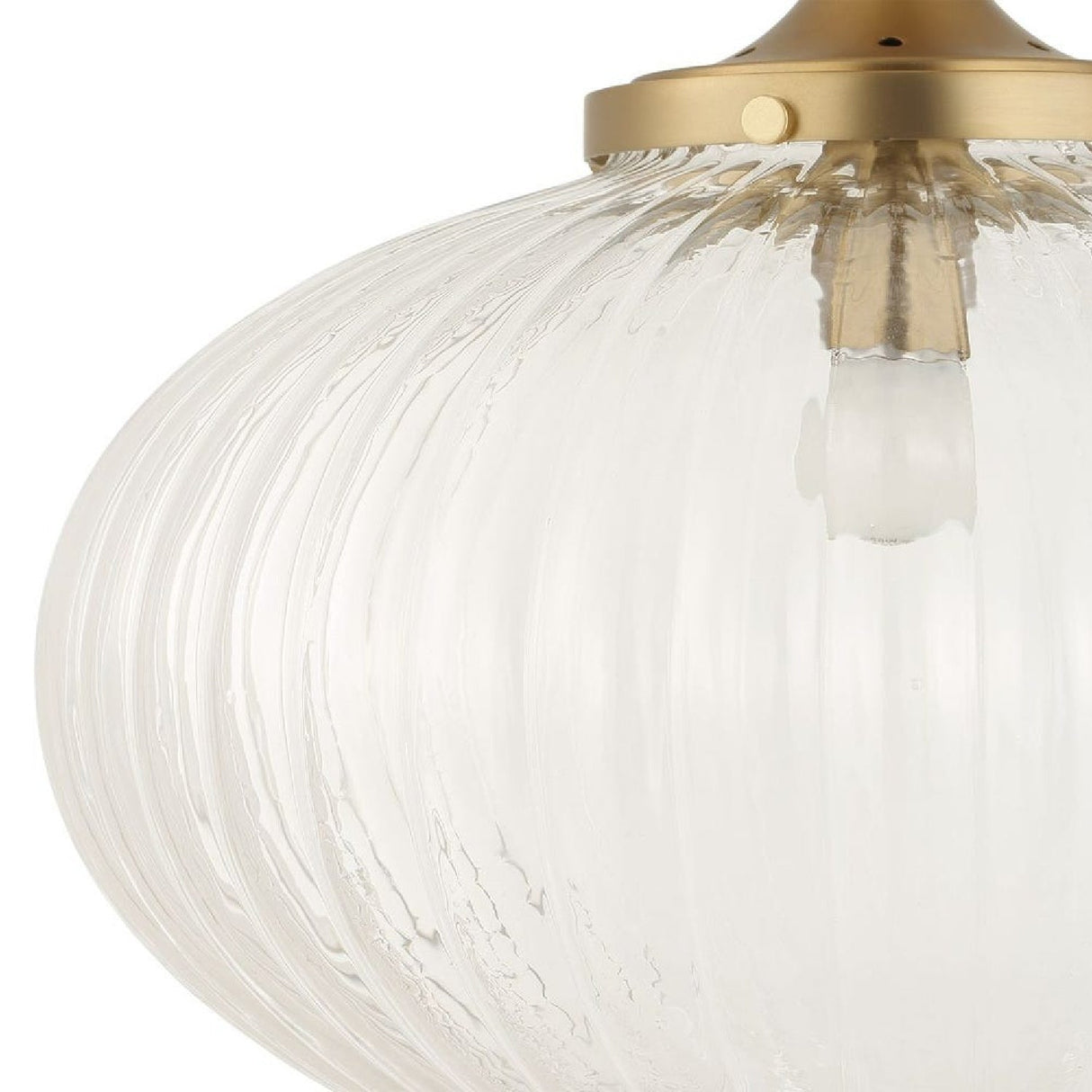Melon-Shaped Glass Pendant Lamp | Uttermost Bellaire - www.oroa.com