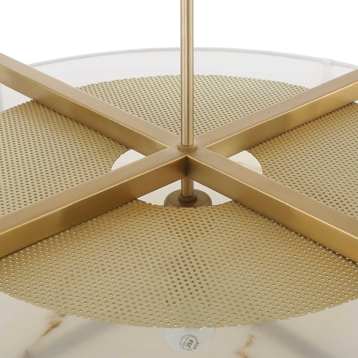 Modern European furniture - White Linen 4-Light Pendant Lamp - www.oroa.com