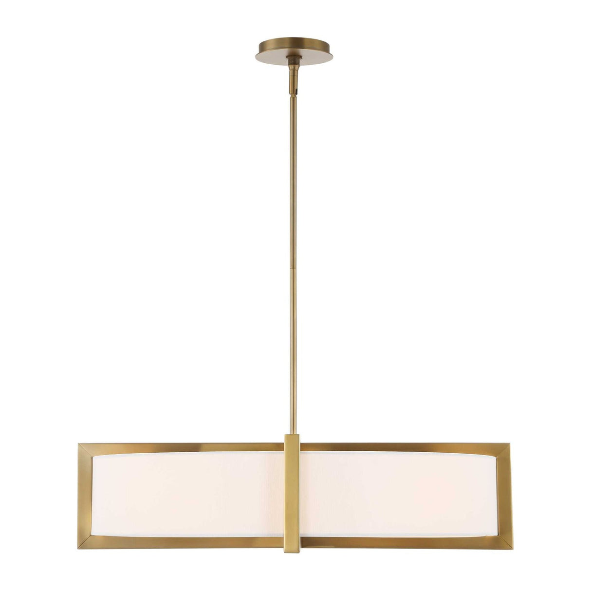 Modern European furniture - White Linen 4-Light Pendant Lamp - www.oroa.com