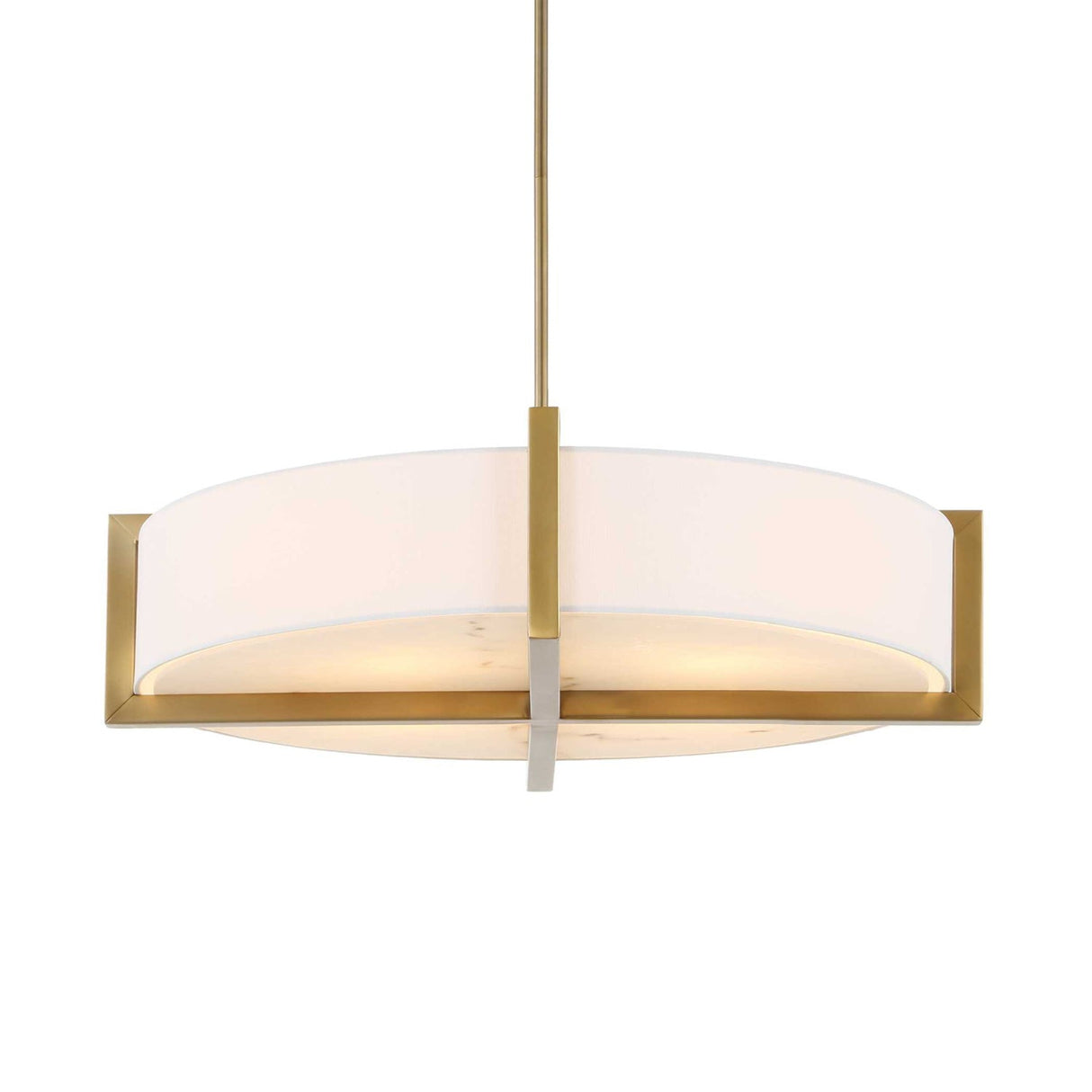 Modern European furniture - White Linen 4-Light Pendant Lamp - www.oroa.com