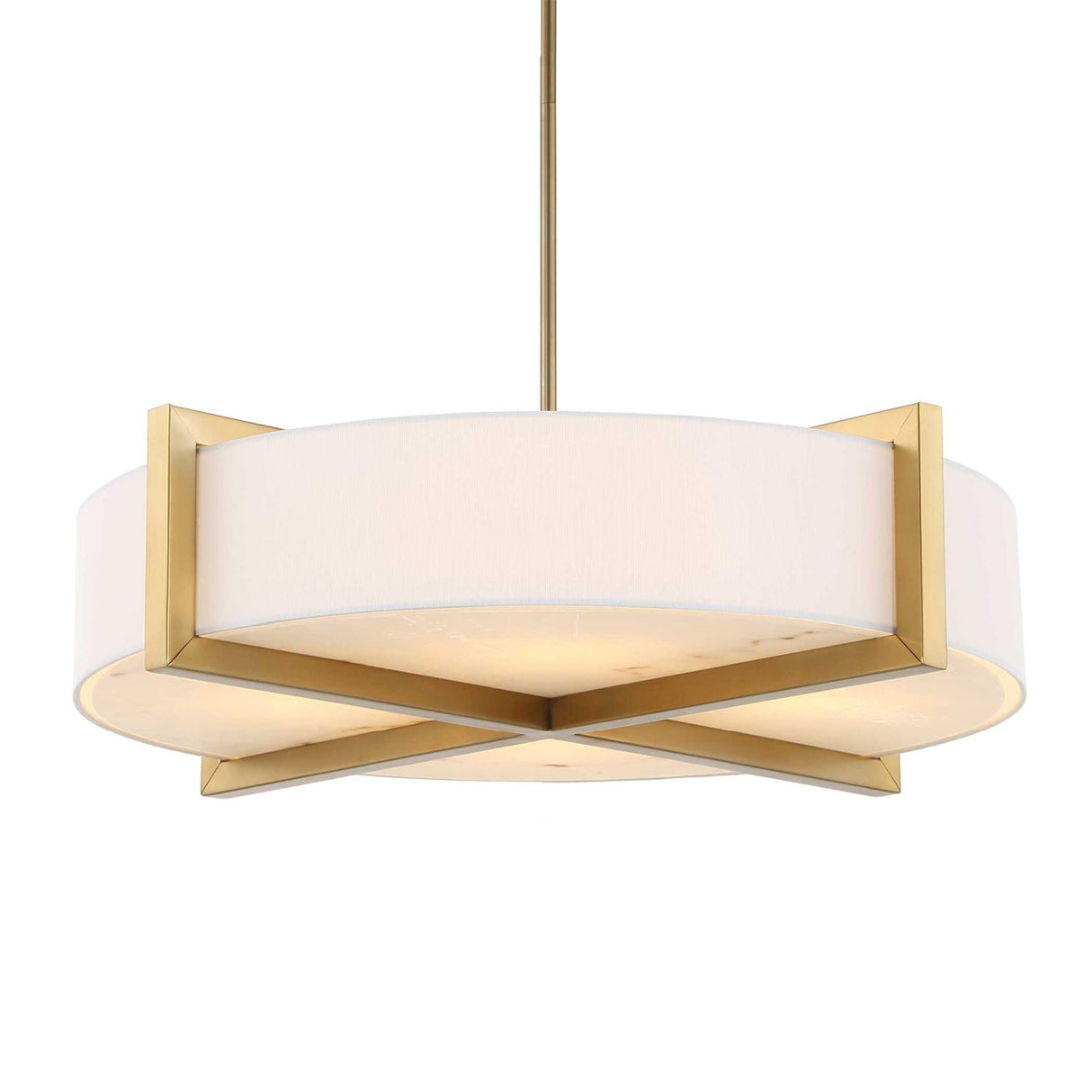 Modern European furniture - White Linen 4-Light Pendant Lamp - www.oroa.com