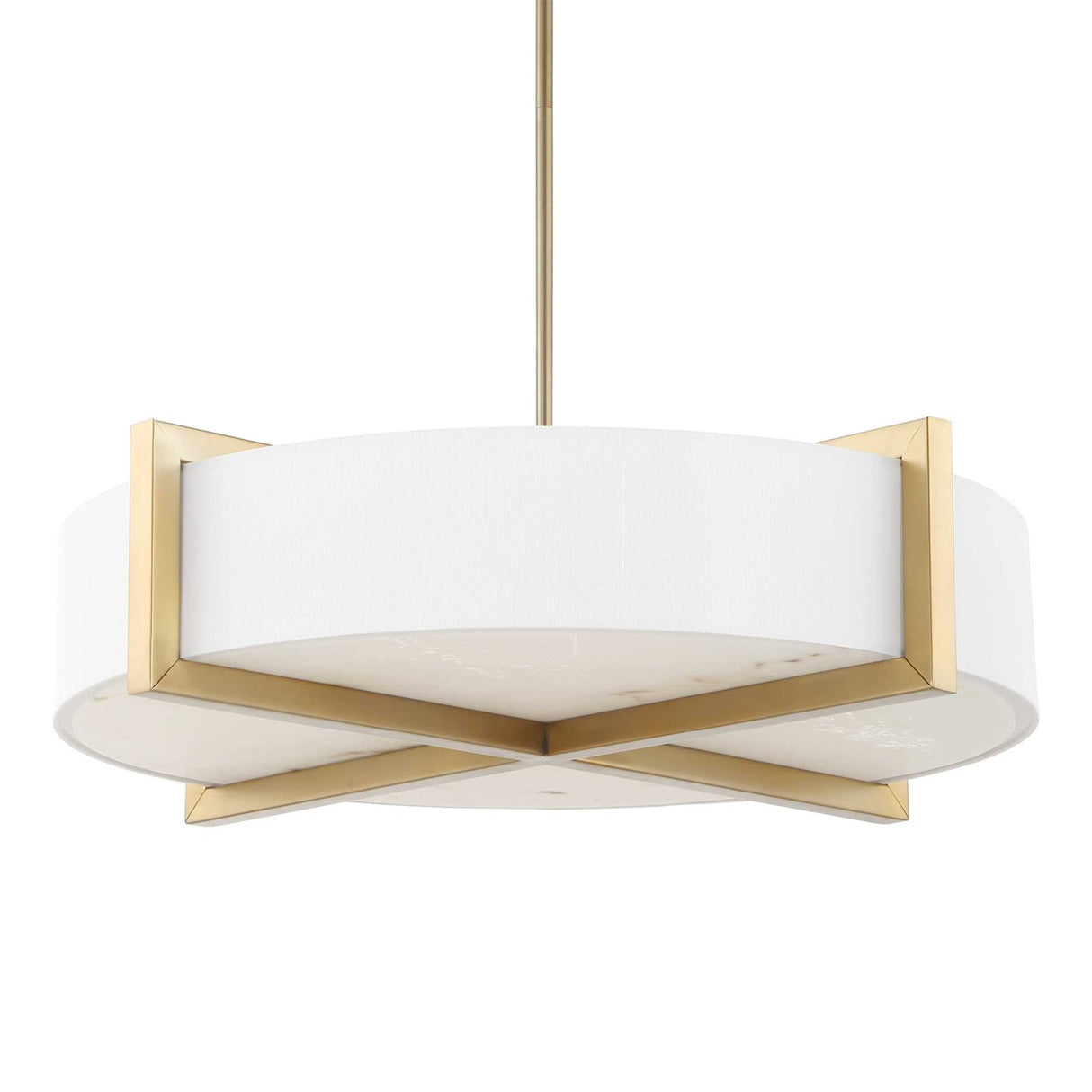 Modern European furniture - White Linen 4-Light Pendant Lamp - www.oroa.com