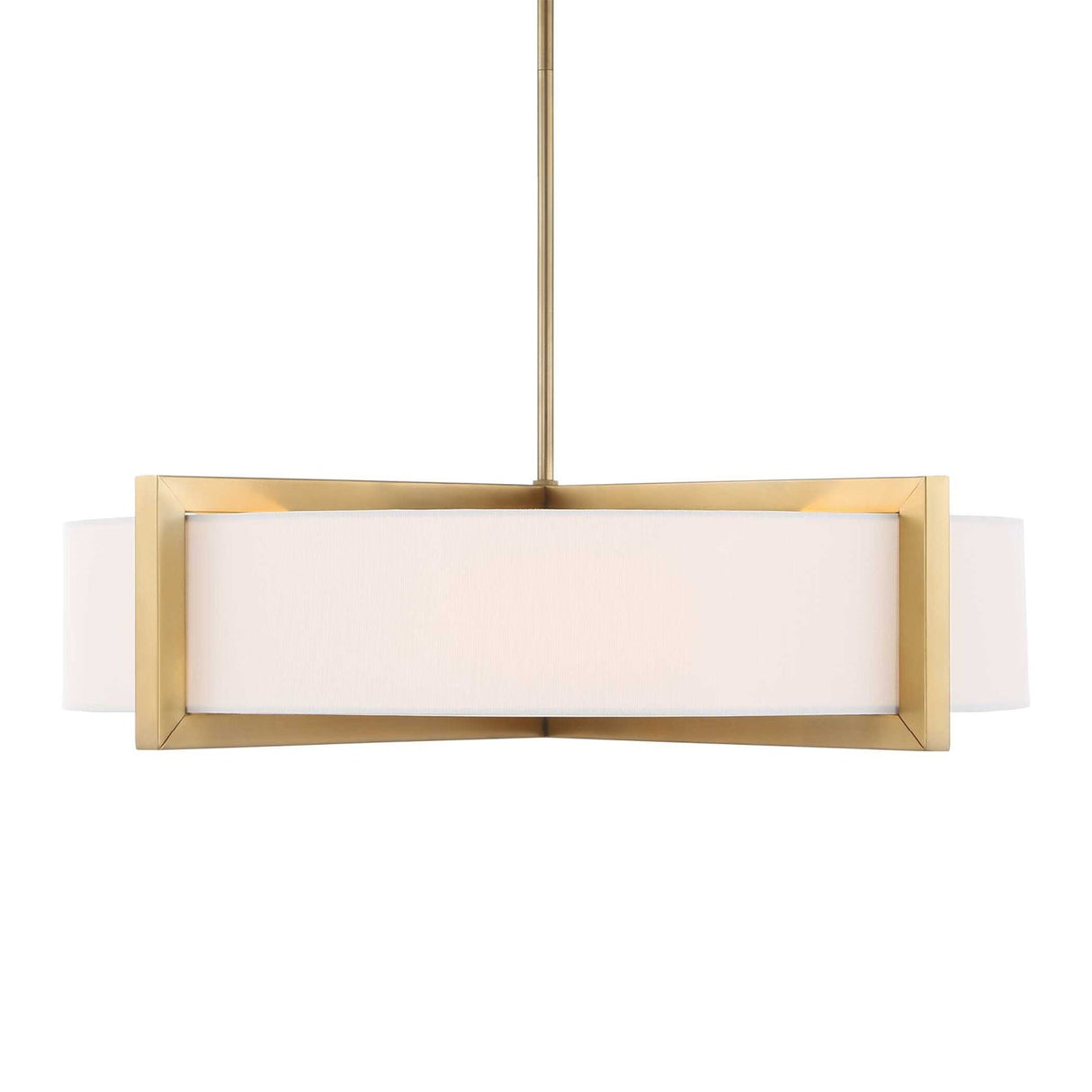 Modern European furniture - White Linen 4-Light Pendant Lamp - www.oroa.com