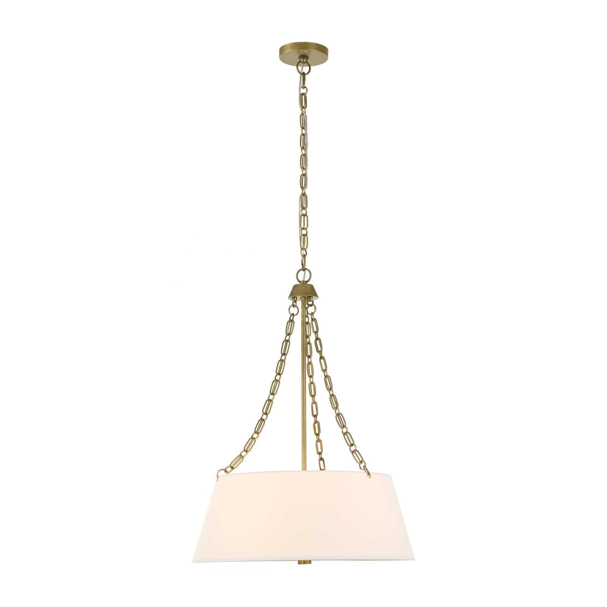 Modern European furniture - White Glass 4-Light Chandelier - www.oroa.com
