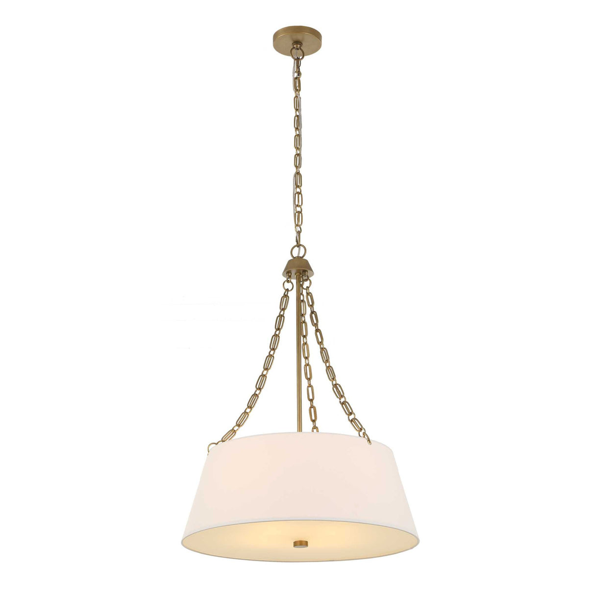 White Glass 4-Light Chandelier | Uttermost Andalucia