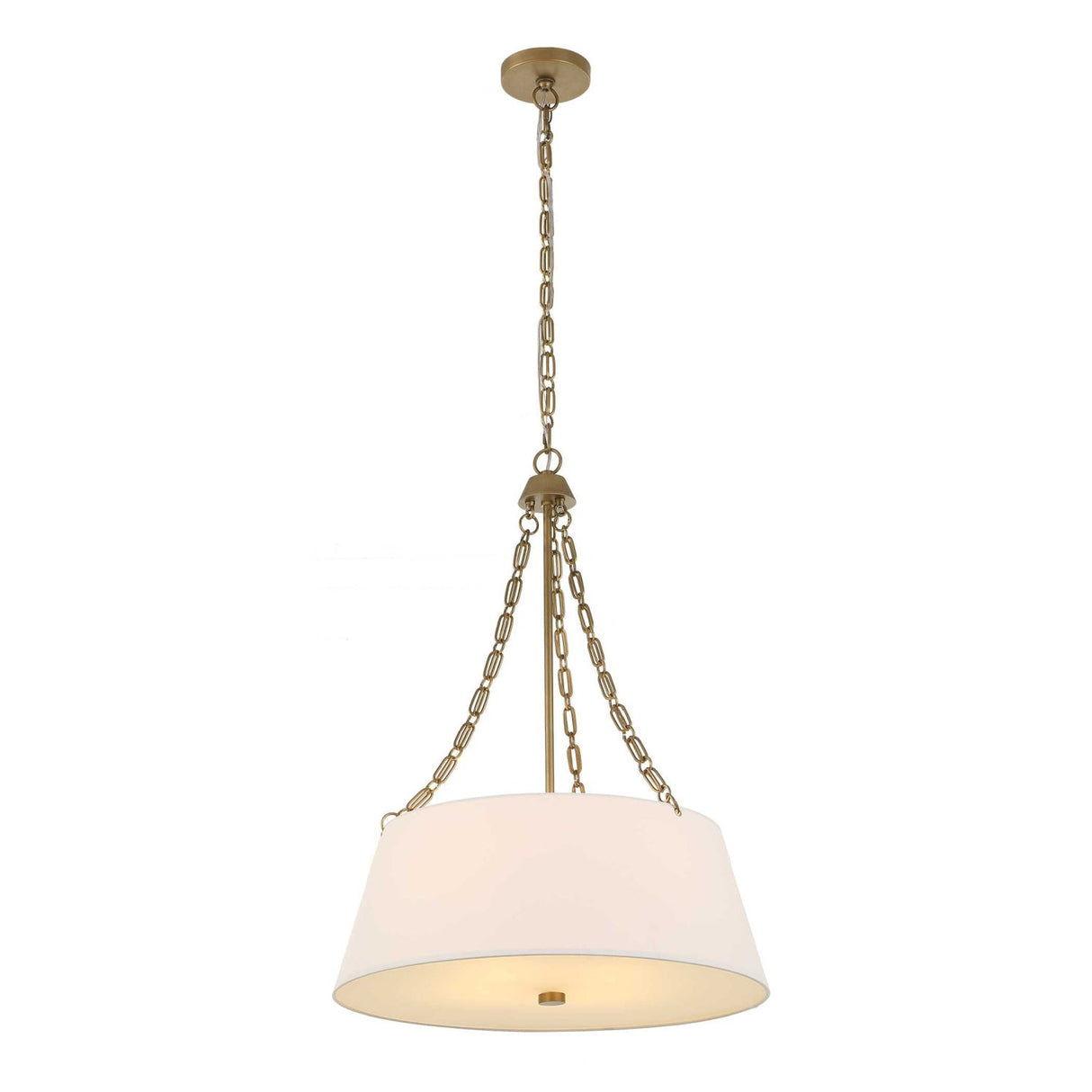 Modern European furniture - White Glass 4-Light Chandelier - www.oroa.com